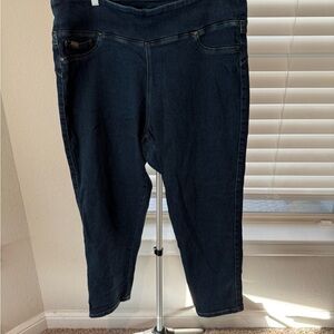 DG2 by Diane Gilman Dark Blue Ankle Jeans
